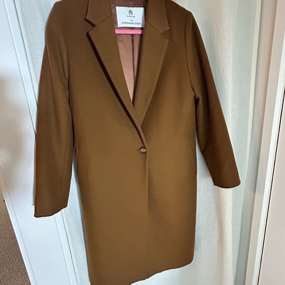 Like New Aritzia Babaton Stedman Wool Coat - Cognac/Brown